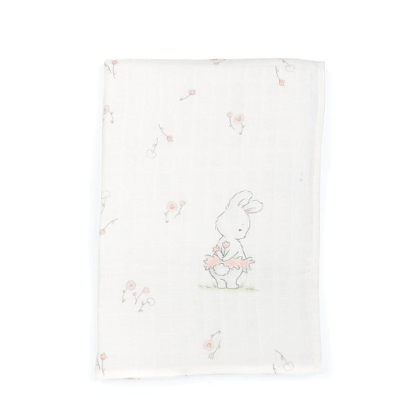 Blossom Tutu Delight Swaddle Blanket-Swaddle Blanket-Bunnies By The Bay