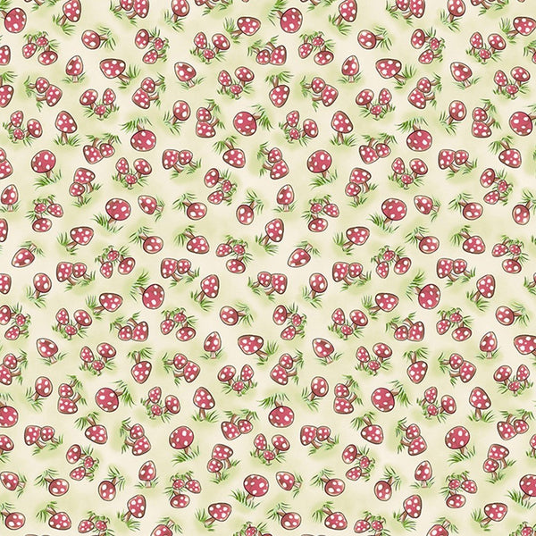 Image of Fabric - Camp Cricket Collection - Mini Mushrooms - 1/4 yard-Fabric-Bunnies By The Bay-bbtbay